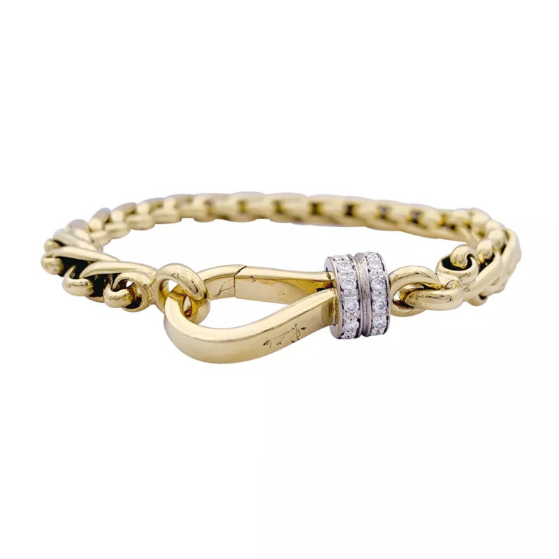 Pomellato bracelet, yellow and white gold and diamonds