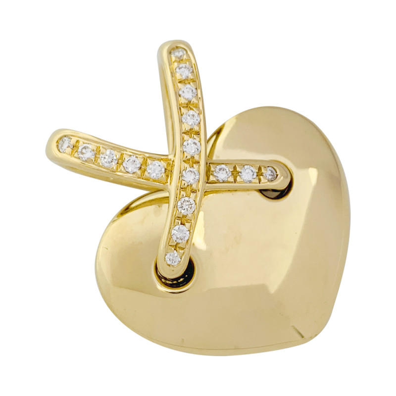 Chaumet gold and diamonds pendant, "Liens" collection.