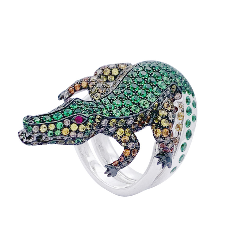 A Boucheron Crocodile ring.