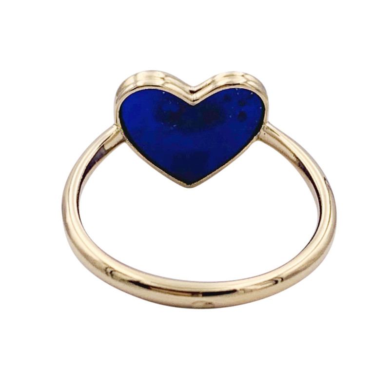 Poiray gold and lapis lazuli ring, "L'Attrape-coeur" collection.