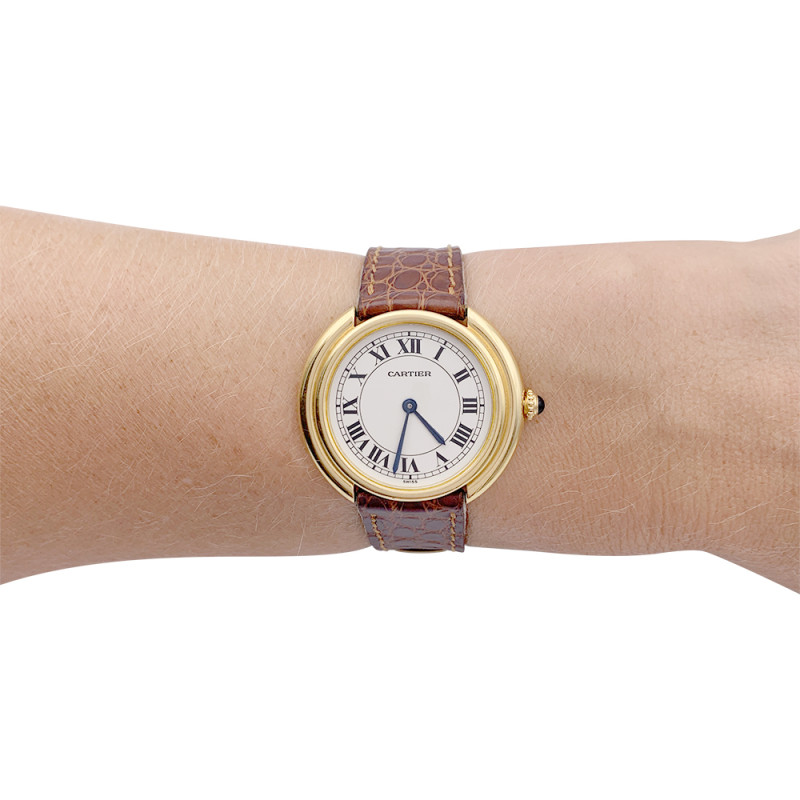 Cartier gold watch, "Vendôme" collection.