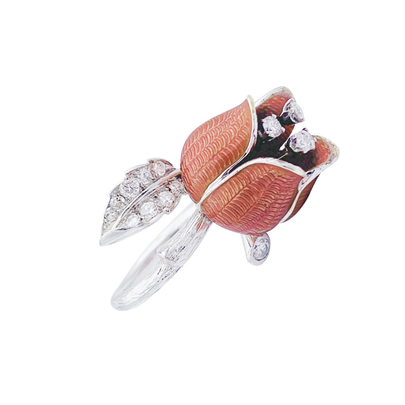 Boucheron vintage ring, "Eglantine" collection.