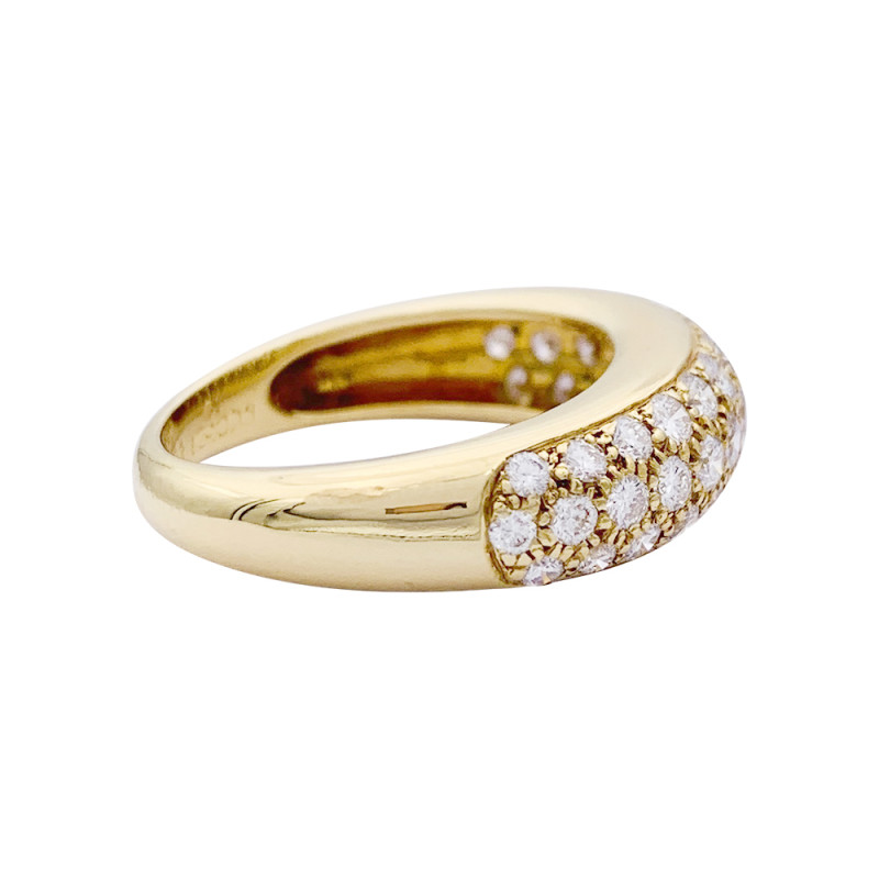 Cartier gold and diamonds ring, "Mimi" collection.