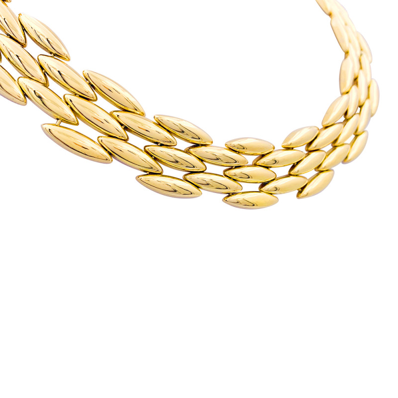 Cartier gold necklace, "Gentiane" collection.