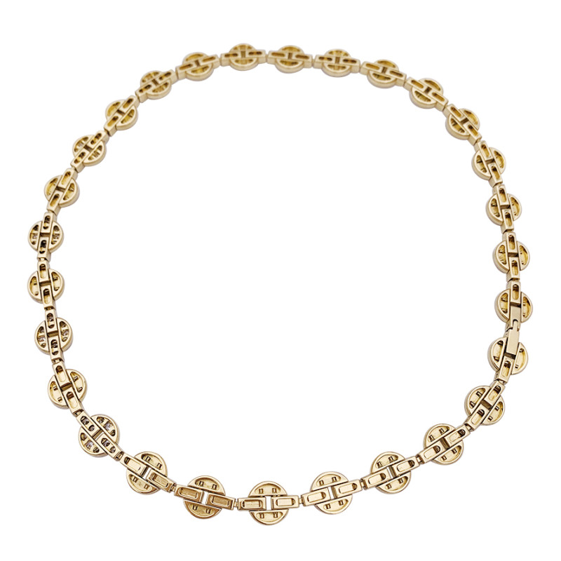 Cartier "Himalia" gold and diamonds necklace.