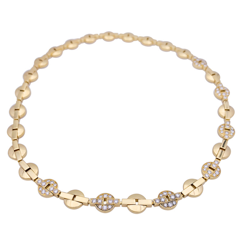 Cartier "Himalia" gold and diamonds necklace.
