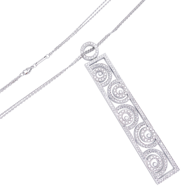 Chopard gold and diamonds necklace, "Happy Spirit" collection.