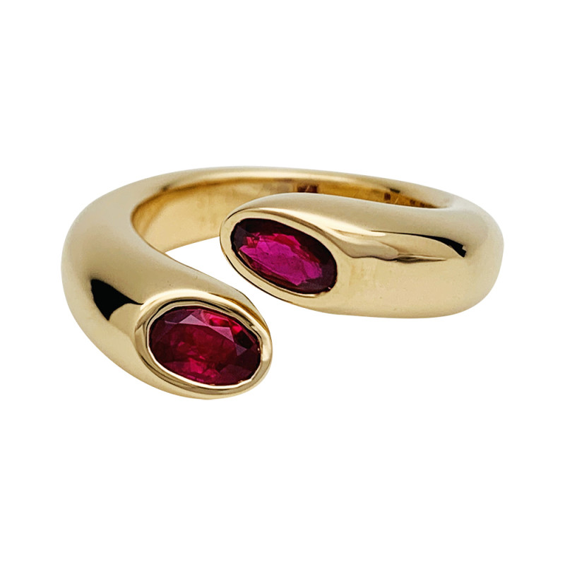 Yellow gold and rubies Cartier ring, 