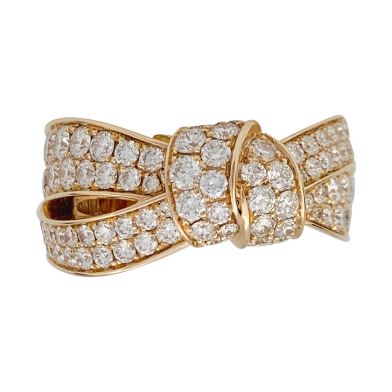 Chaumet rose gold and diamonds ring, "Liens Seduction" collection.