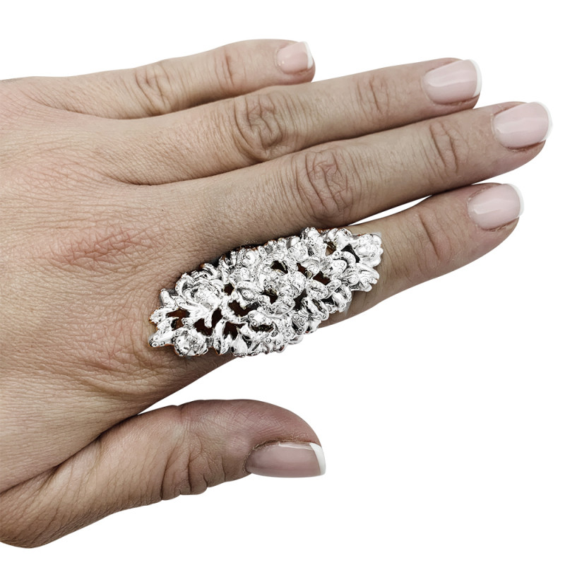 Repossi white gold and diamonds ring, "Nérée" collection.