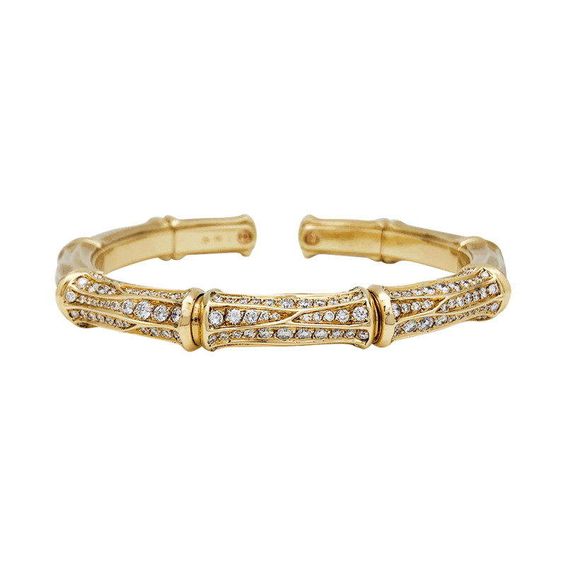 Yellow gold and diamonds Cartier bracelet, 