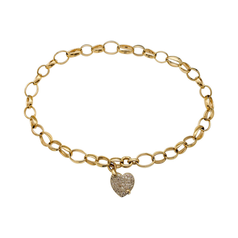 Rose gold Pomellato "Sabbia" necklace, diamonds.
