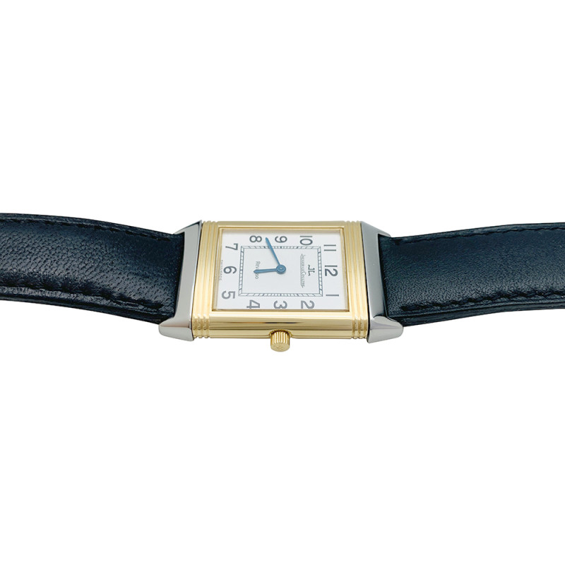 Jaeger Lecoultre gold and steel watch, "Reverso" collection.