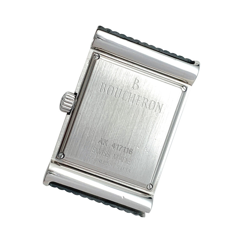 Stainless steel Boucheron watch "Reflet" collection, medium size.