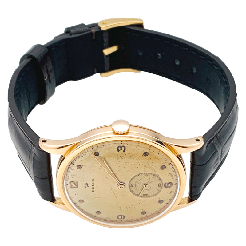 Rose gold Rolex watch, 1940.