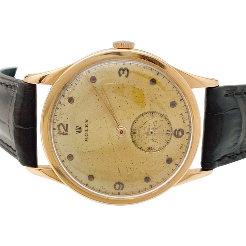 Rose gold Rolex watch, 1940.